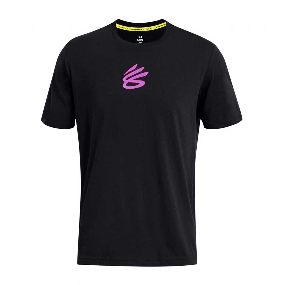 Playera Manga Corta Under Armour para Hombre Curry Girl Dad Tee Negro