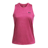 Playera Sin Manga Under Armour para Mujer Tech Tank Twist Rosa