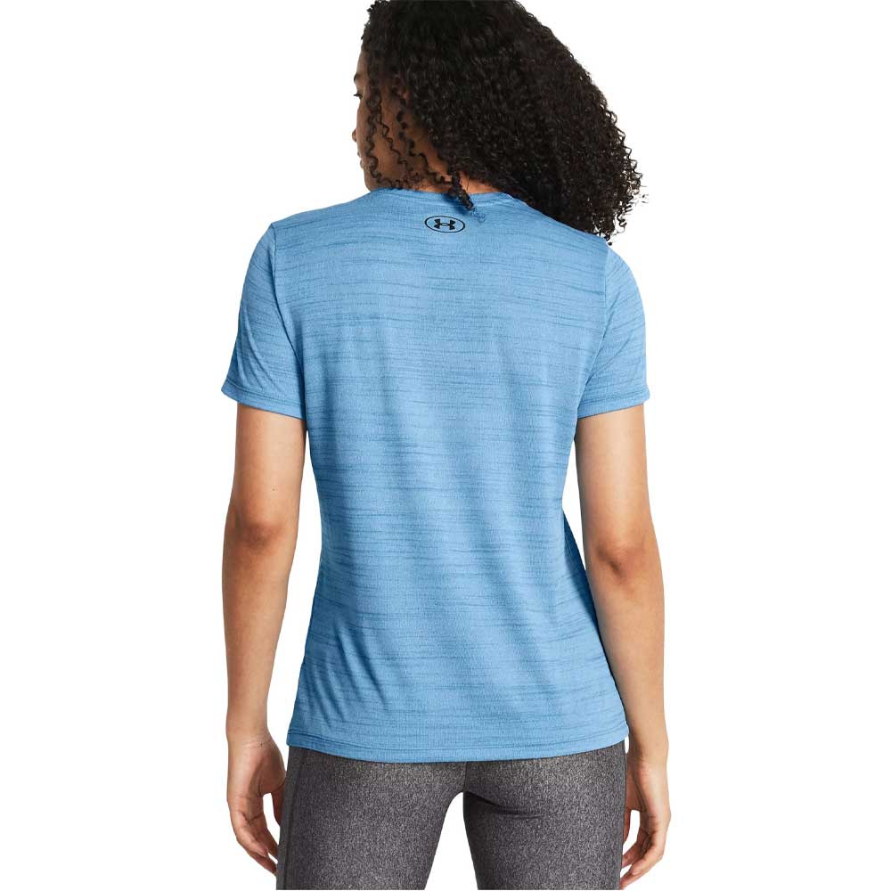 Playera Manga Corta Under Armour para Mujer Tech Tiger SSC Azul