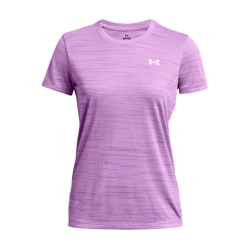 Playera Manga Corta Under Armour para Mujer Tech Tiger SSC Morada