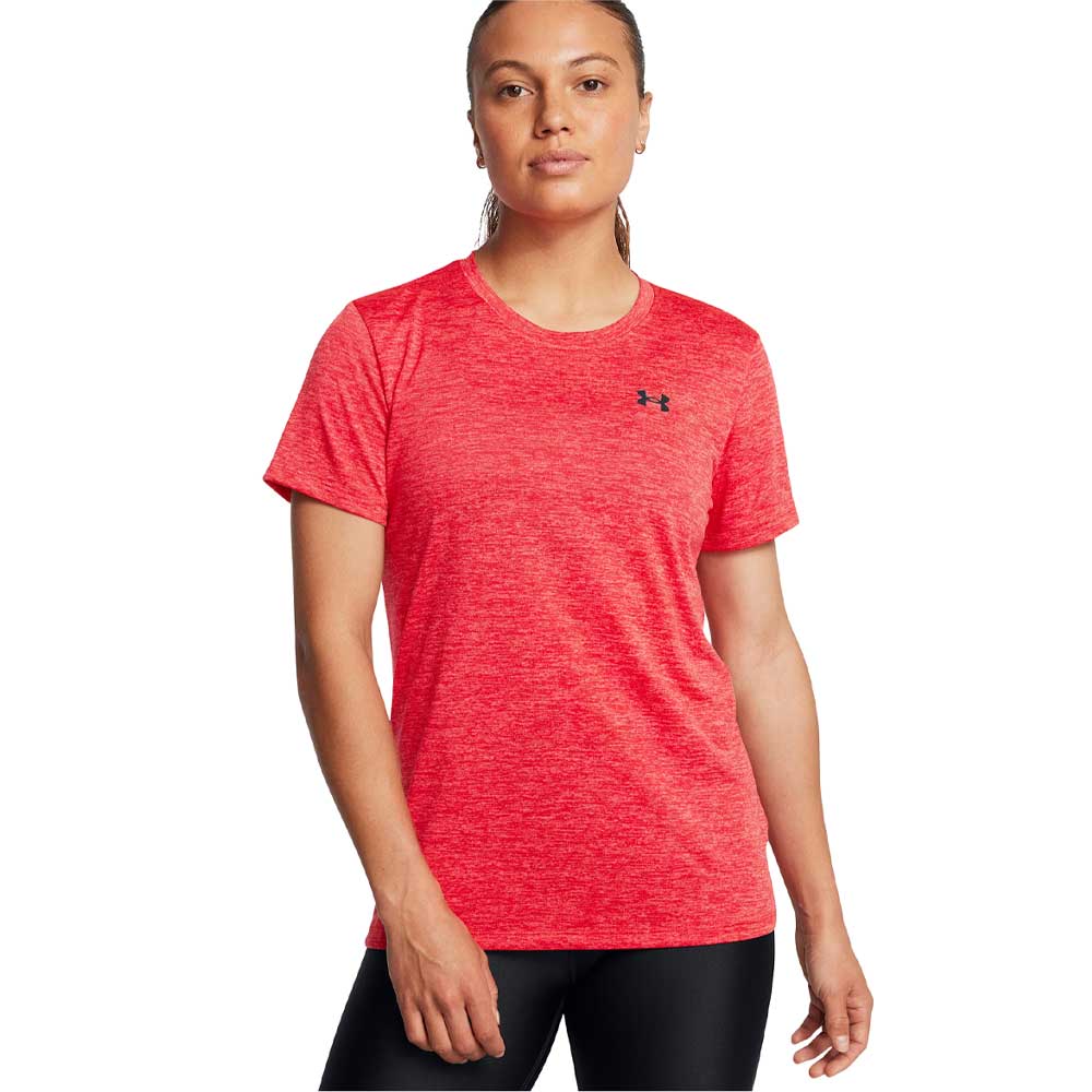 Playera Manga Corta Under Armour para Mujer Tech SSC Rojo