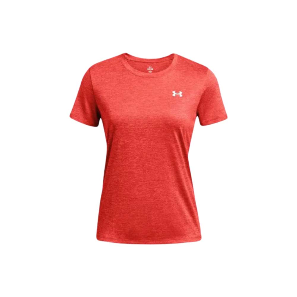 Playera Manga Corta Under Armour para Mujer Tech SSC Twist Rojo