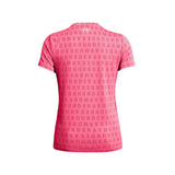 Playera Manga Corta Under Armour para Mujer Velocity WM Jacquard SSC Rosa