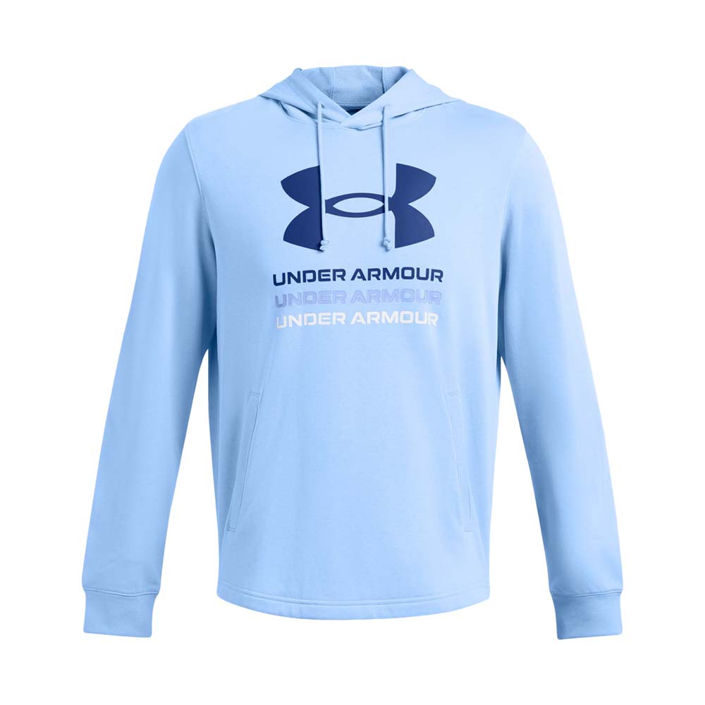 Sudadera Con Gorro Under Armour para Hombre Rival Terry Graphic Hoodie Azul