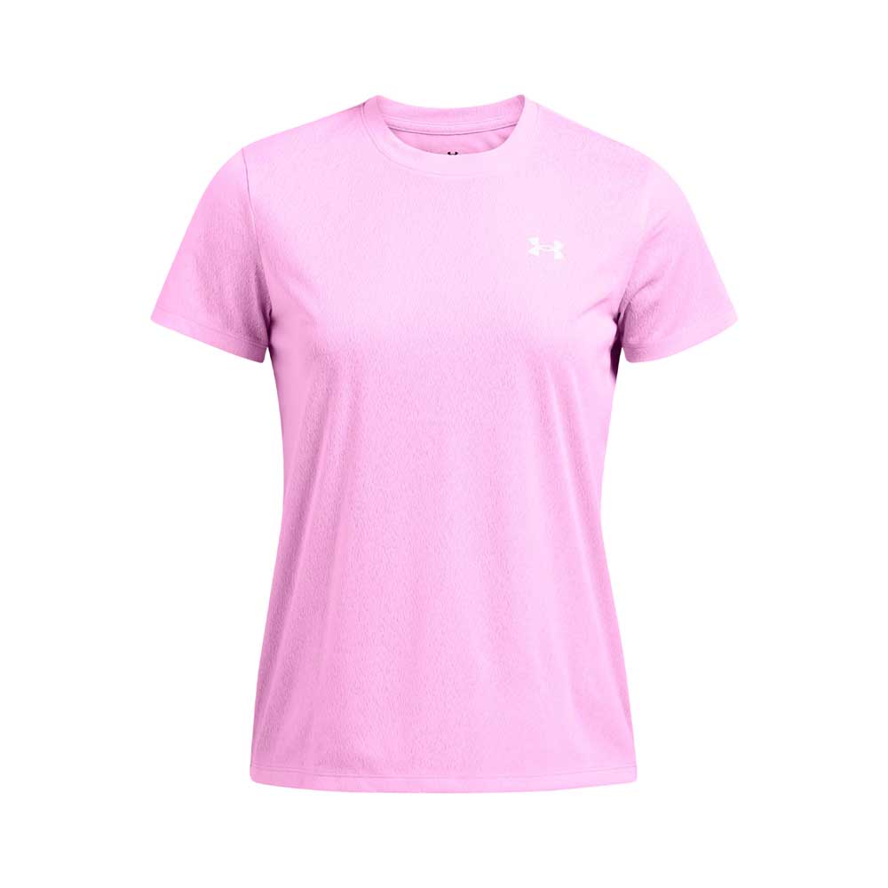 Playera Manga Corta Under Armour para Mujer Tech Riddle SSC Rosa