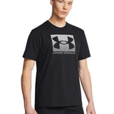 Playera Manga Corta Under Armour para Hombre UA Boxed Sports Updated SS Negro