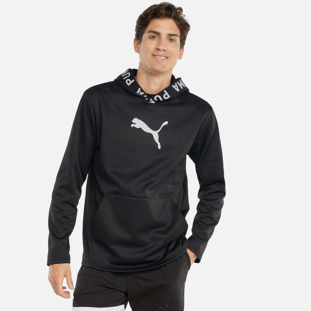 Sudadera con Gorro Puma para Hombre Train Power Fleece Hoodie Negro