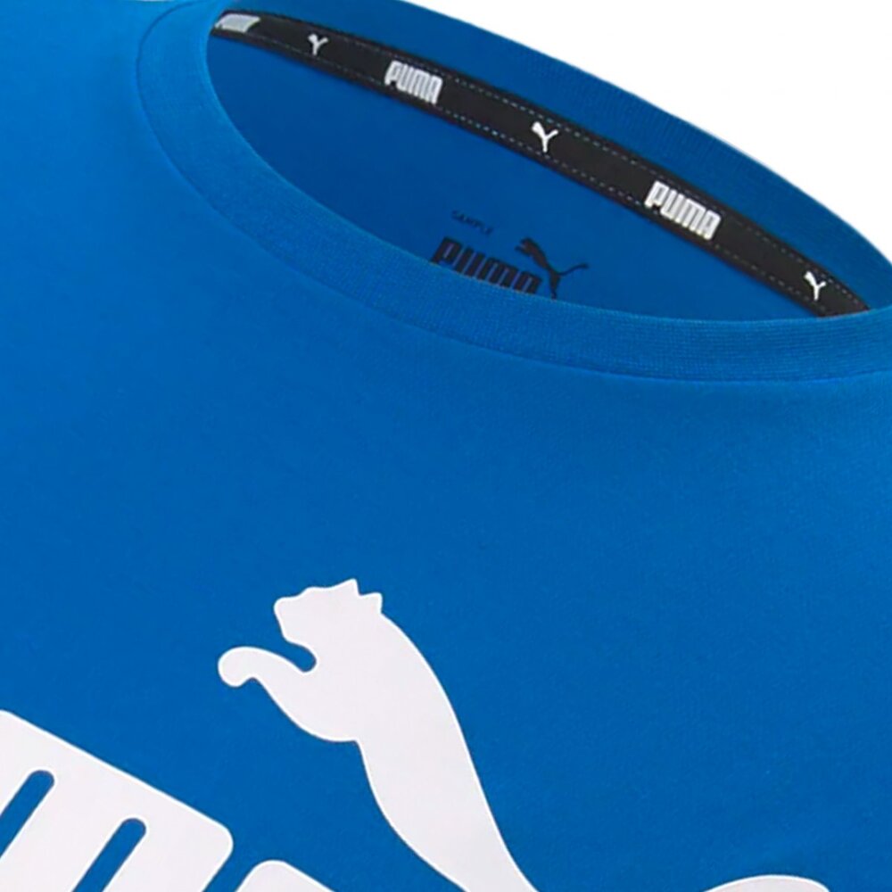 Playera Manga Corta Puma para Hombre Ess Logo Tee Azul