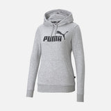 Sudadera con Gorro Puma para Mujer Ess Logo Hoodie TR Gris