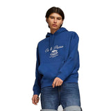 Sudadera con Gorro Puma para Hombre Classics Cafe Hoodie FL Azul