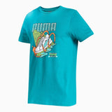 Playera Manga Corta Puma para Hombre Graphic Tee V Verde