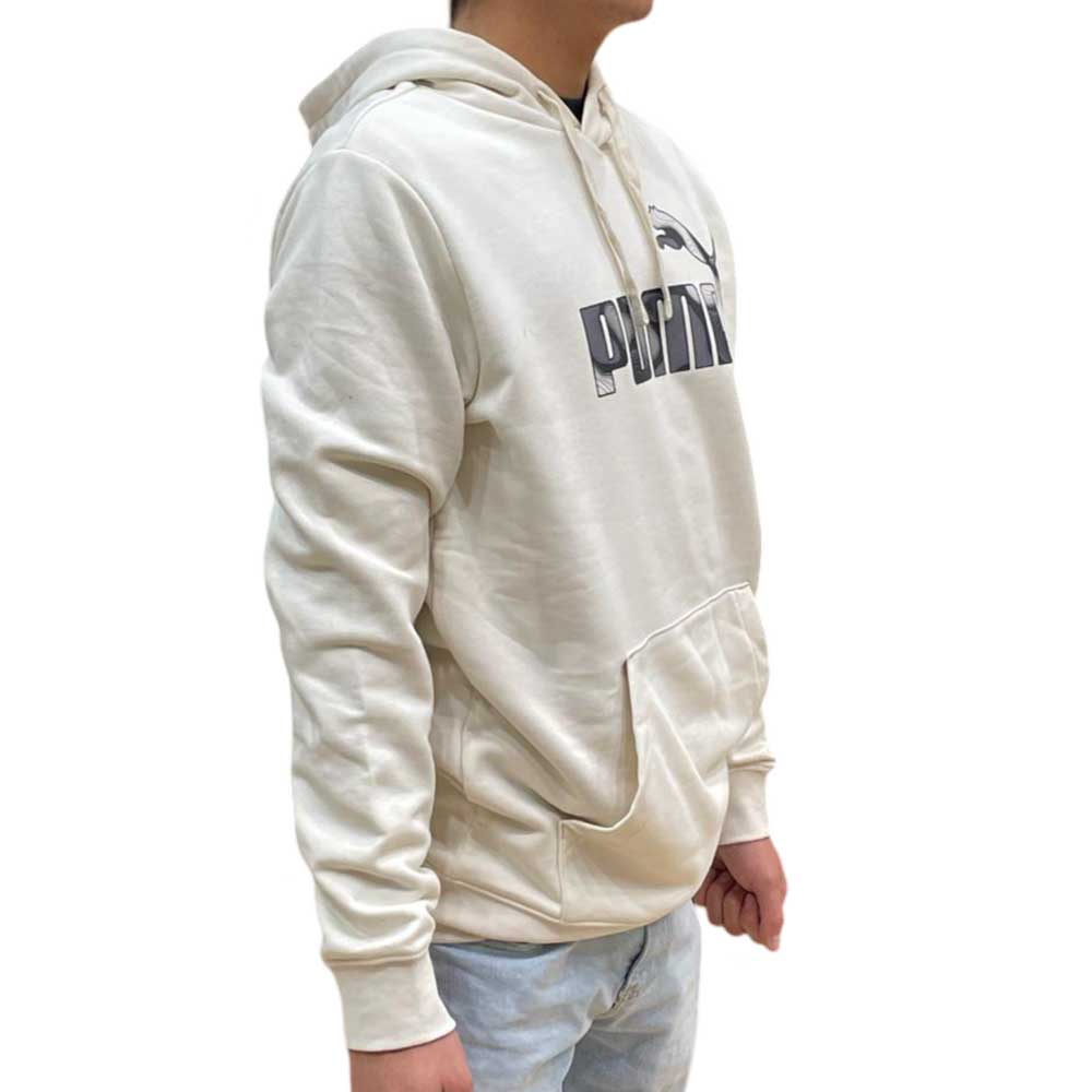 Sudadera con Gorro Puma para Hombre Ess Logo Lab Camo Hoodie TR Beige