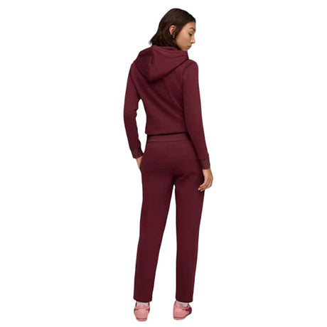 Conjunto Puma para Mujer Metallic Hooded Sweat Suit Fl OP Rojo