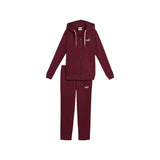 Conjunto Puma para Mujer Metallic Hooded Sweat Suit Fl OP Rojo