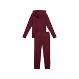 Conjunto Puma para Mujer Metallic Hooded Sweat Suit Fl OP Rojo