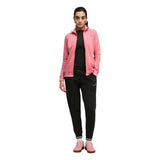 Conjunto Puma para Mujer Metallic Full-Zip Tracksuit Rosa-Negro