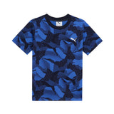 Playera Manga Corta Puma para Hombre Ess Logo Lab Story 2 AOP Tee Azul-Negro