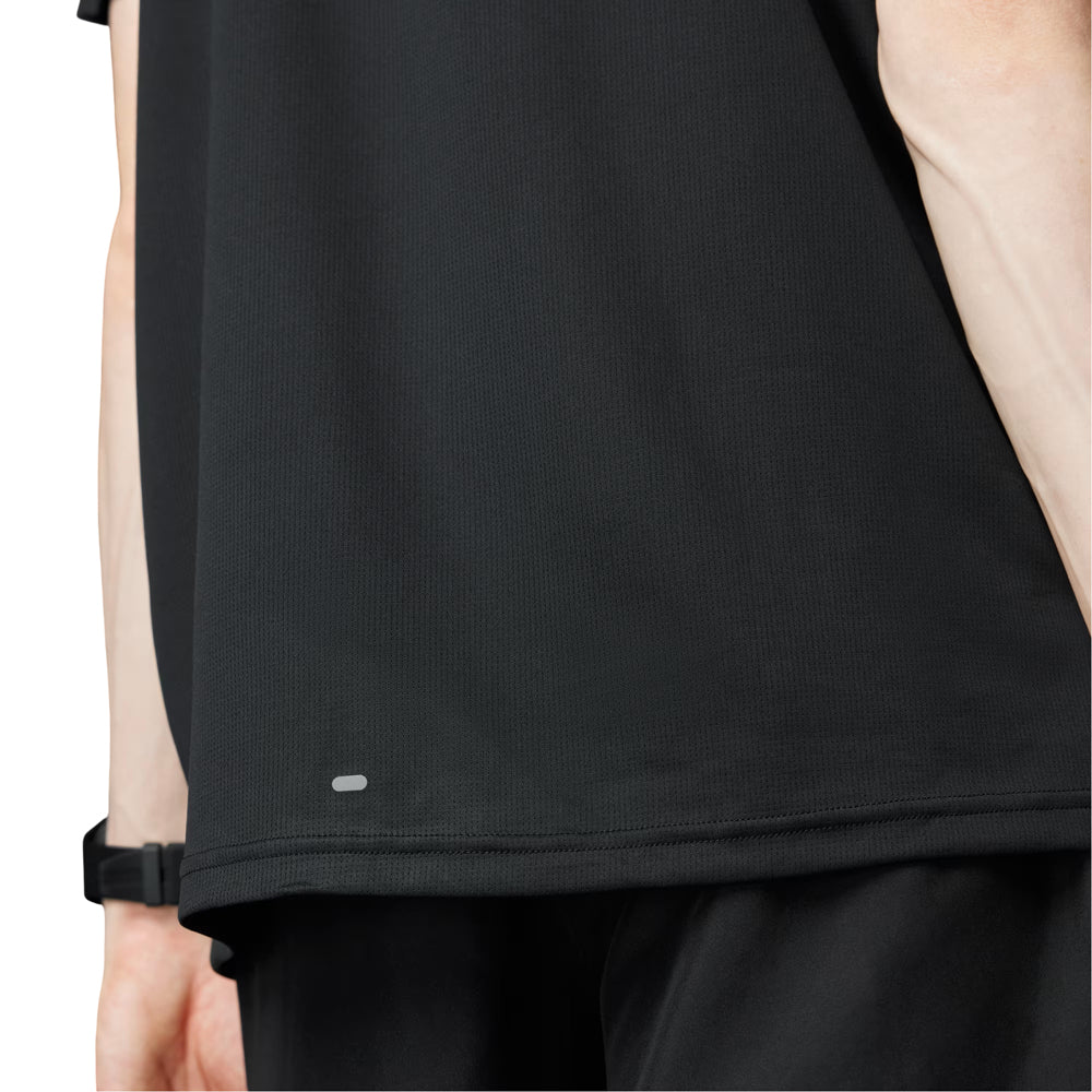 Playera Manga Corta Adias para Hombre Run It Tee Negro