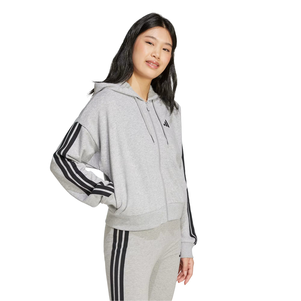 Chamarra Adidas Mujer W 3S Ft Fz Hd JE0055 Gris