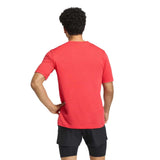 Playera Manga Corta Adidas para Hombre Workout Ess Feelready Rojo