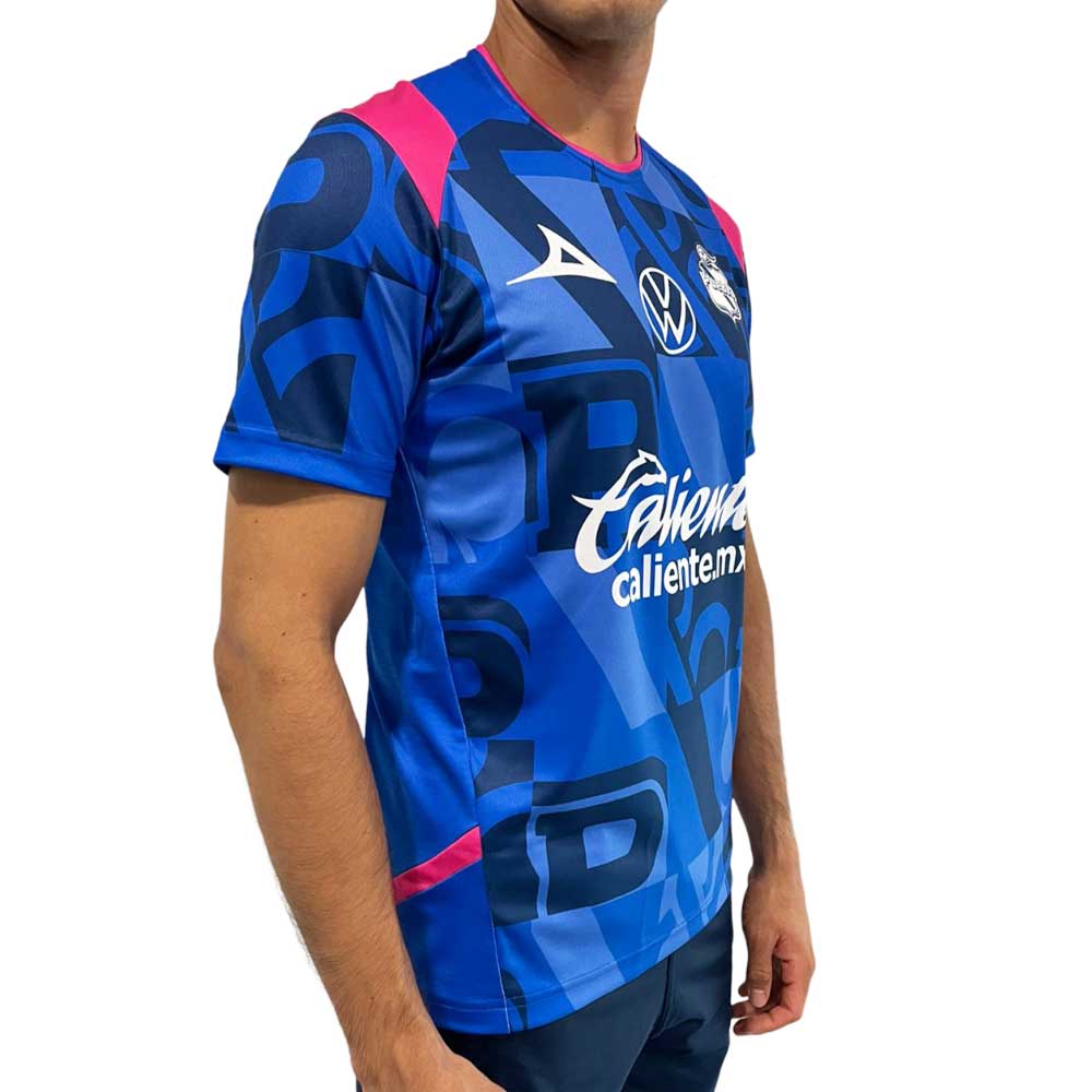 Jersey Pirma Hombre Entrenamiento Club Puebla 24-25 Azul Rosa