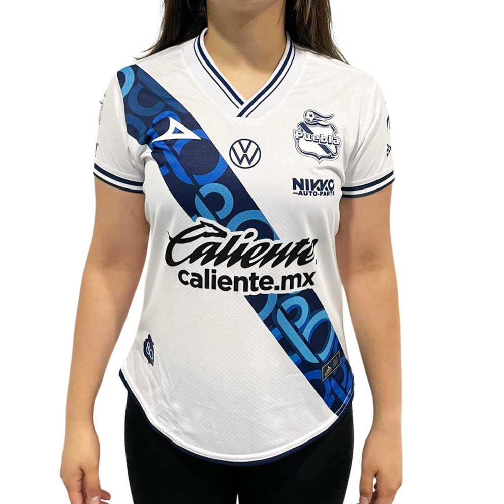 Jersey Pirma Mujer Local Club Puebla 24-25 Blanco