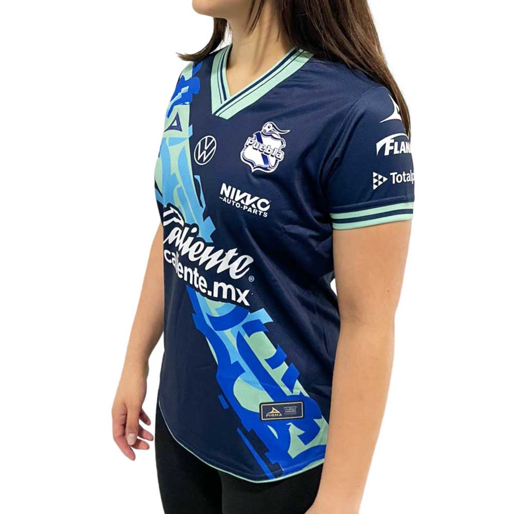 Jersey Pirma Mujer Visita Club Puebla 24-25 Azul