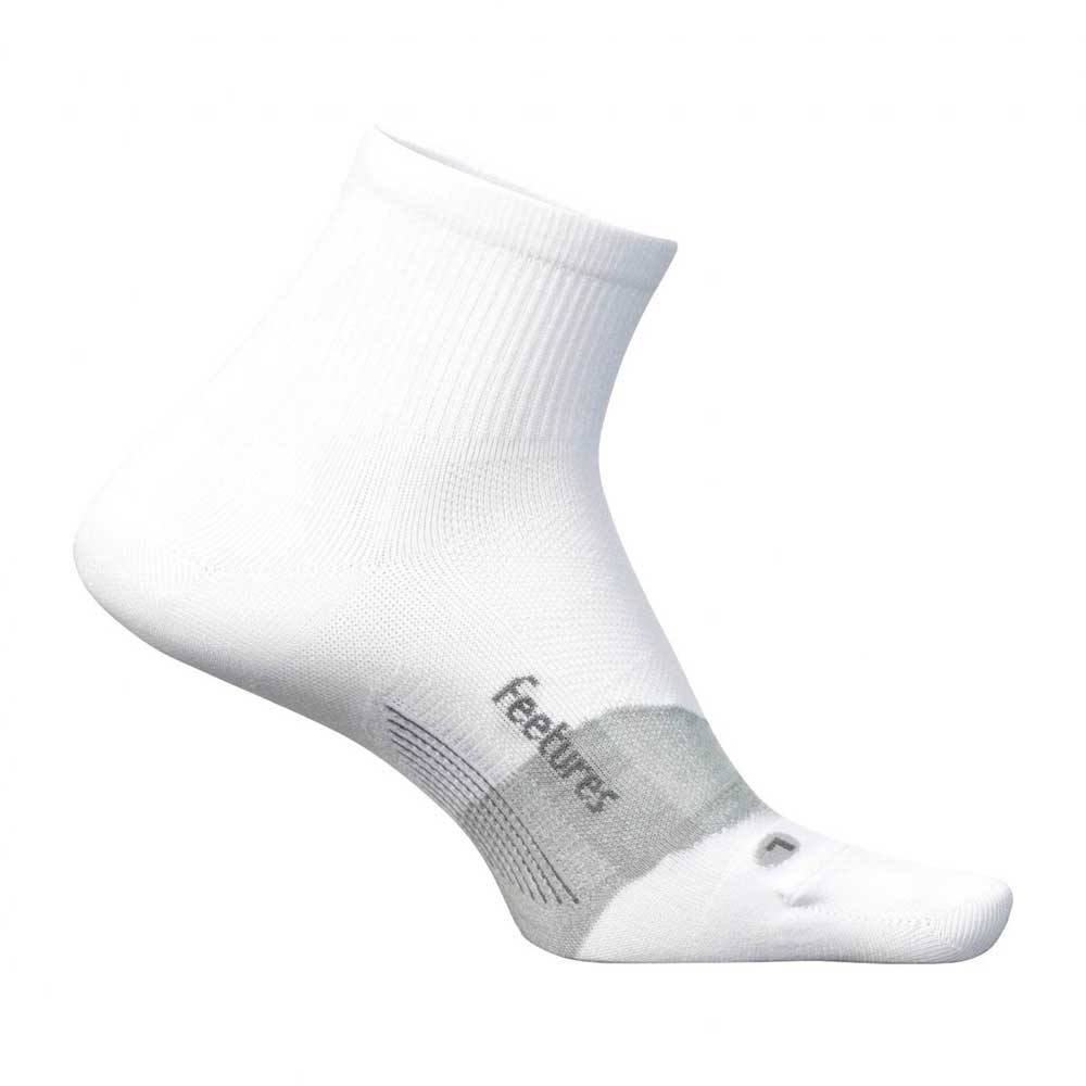 Calcetas Cortas Feetures Unisex Elite Ultra Light Quarter Blanco