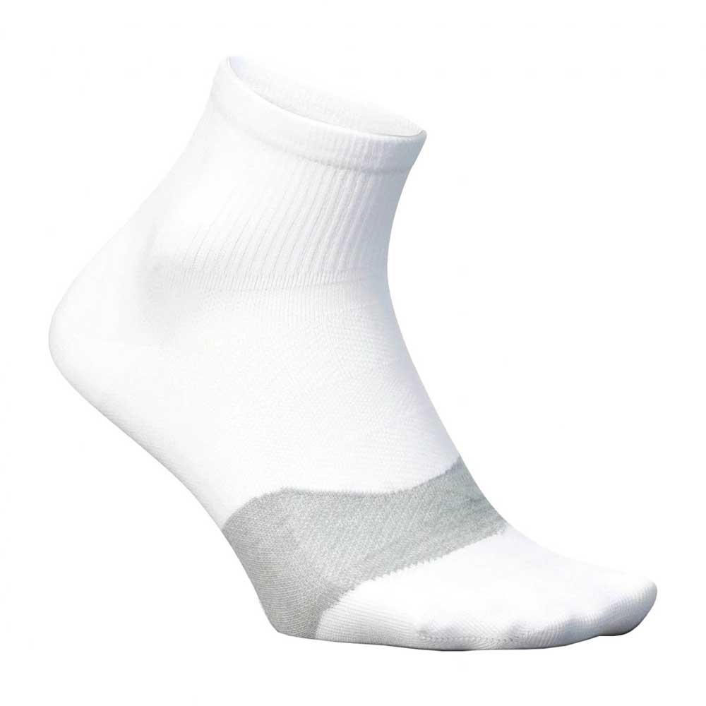 Calcetas Cortas Feetures Unisex Elite Ultra Light Quarter Blanco