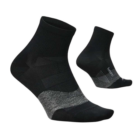 Calcetas Cortas Feetures Unisex Elite Ultra Light Quarter Negro