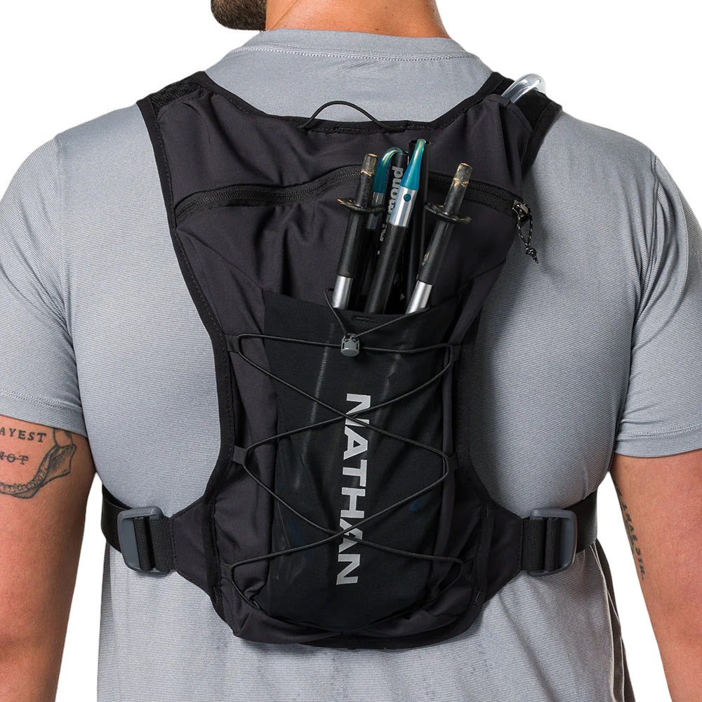 Chaleco de hidratación Nathan Unisex Quickstart 3.0 6 lt with Quickstar 1.5 lt Bladder Negro