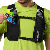Chaleco de hidratación Nathan Unisex Quickstart 3.0 4 lt with 2 Quickstar 14oz Soft Flask Negro