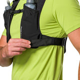 Chaleco de hidratación Nathan Unisex Quickstart 3.0 4 lt with 2 Quickstar 14oz Soft Flask Negro