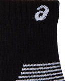 Calcetas Cortas Asics Unisex 2 pack Cushion Run Quarter Socks Negro-Blanco