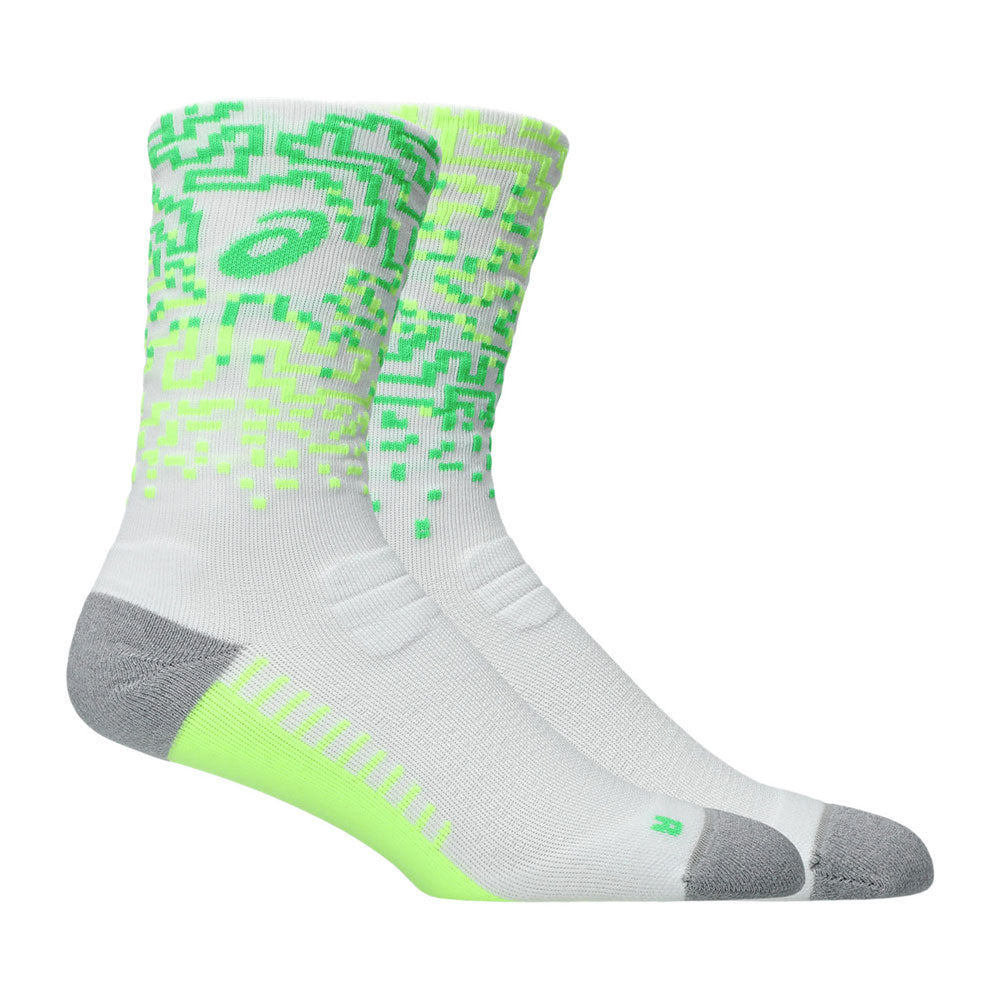 Calcetas Largas Asics Unisex Performance Run Sock Crew Blanco