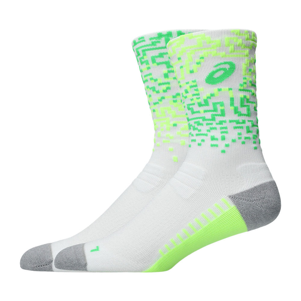 Calcetas Largas Asics Unisex Performance Run Sock Crew Blanco
