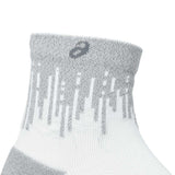 Calcetas Largas Asics Unisex Performance Run Sock Quarter Blanco-Negro