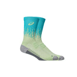 Calcetas Largas Asics Unisex Performance Run Sock Crew Verde-Aqua