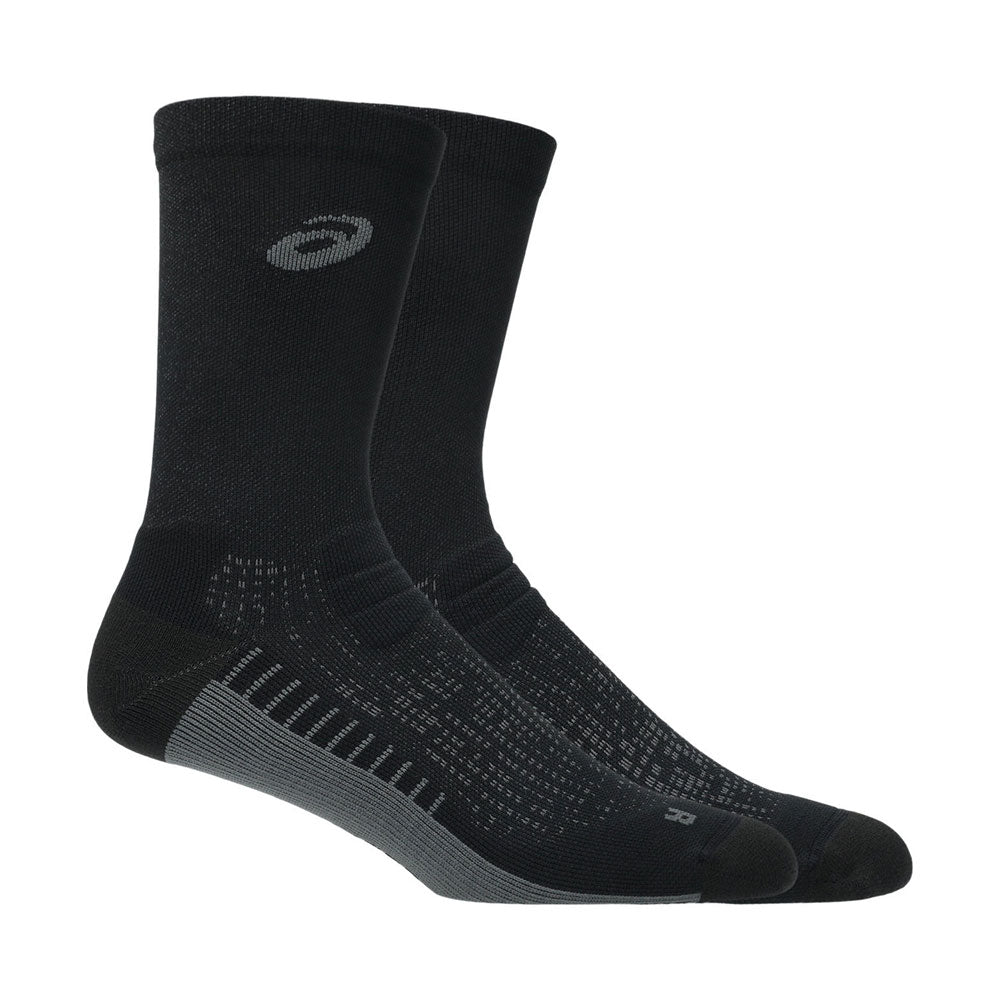 Calcetas Largas Asics Unisex Performance Run Sock Crew Negro