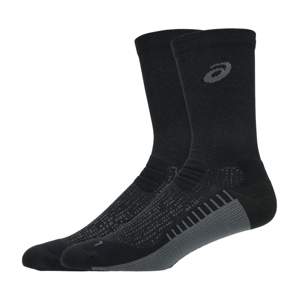 Calcetas Largas Asics Unisex Performance Run Sock Crew Negro