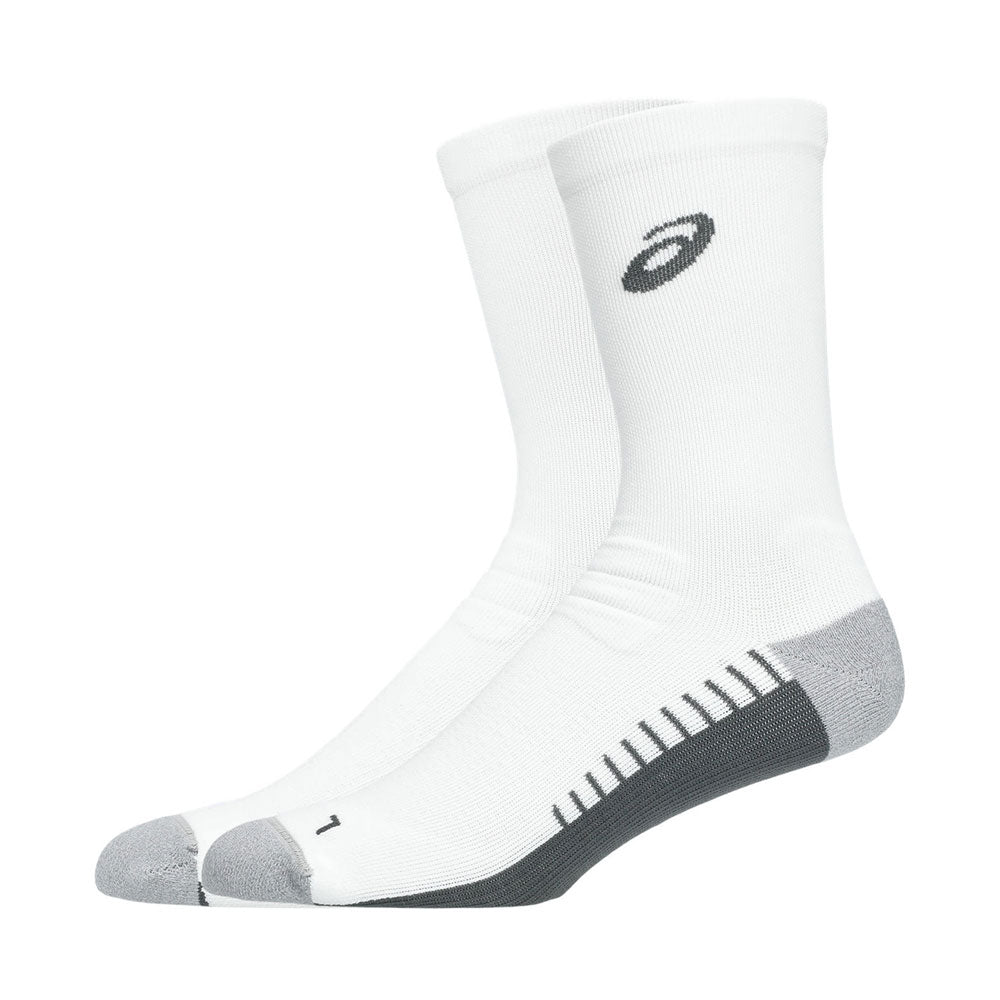 Calcetas Largas Asics Unisex Performance Run Sock Crew Blanco