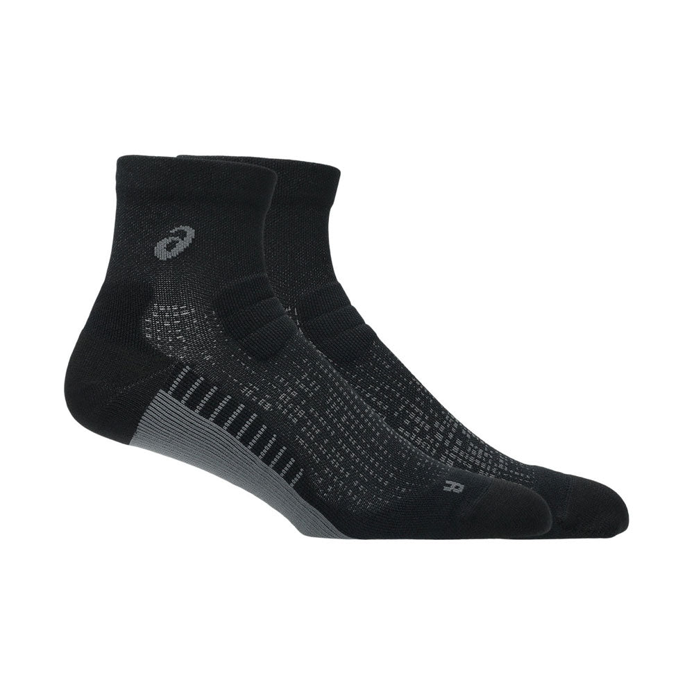 Calcetas Largas Asics Unisex Performance Run Sock Quarter Negro