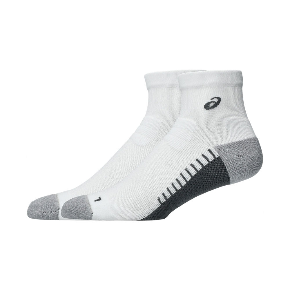 Calcetas Largas Asics Unisex Performance Run Sock Quarter Blanco