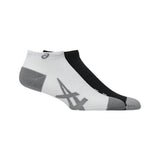 Calcetas Cortas Asics Unisex 2 Pack Light Weight Run Ankle Sock Negro-Blanco
