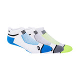 Calcetas Cortas Asics Unisex Intensity ST 2.0 Blanco-Azul-Verde-Gris