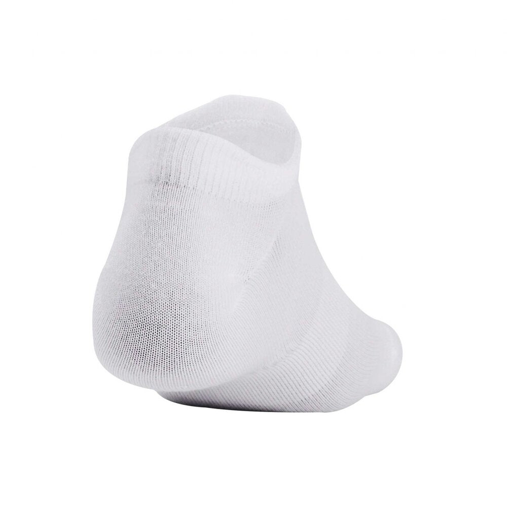 Calcetas Cortas Under Armour Unisex Essential No Show 3 Pack Blanco