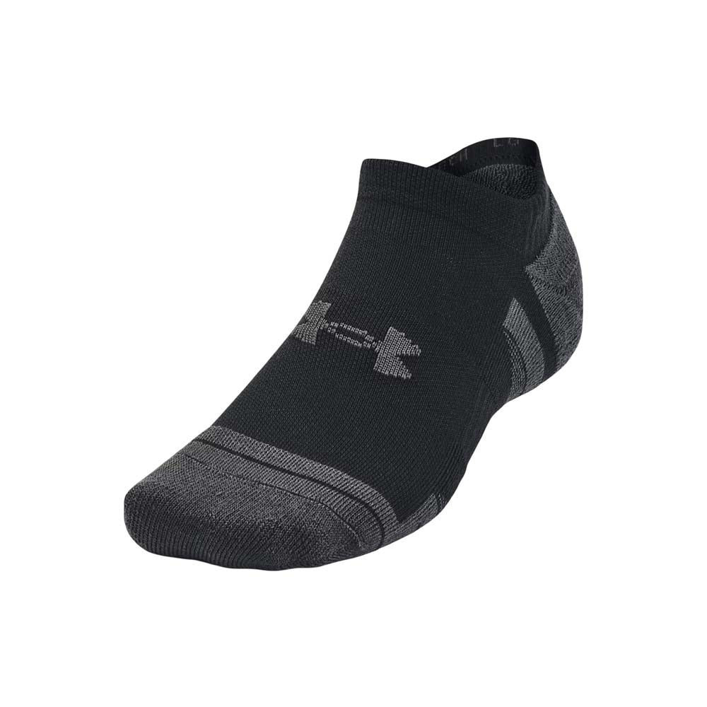 Calcetas Cortas Under Armour Unisex Performance Tech 3 Pack No Show Negro