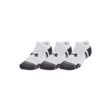 Calcetas Cortas Under Armour Unisex Performance Tech 3 Pack No Show Blanco