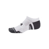 Calcetas Cortas Under Armour Unisex Performance Tech 3 Pack No Show Blanco