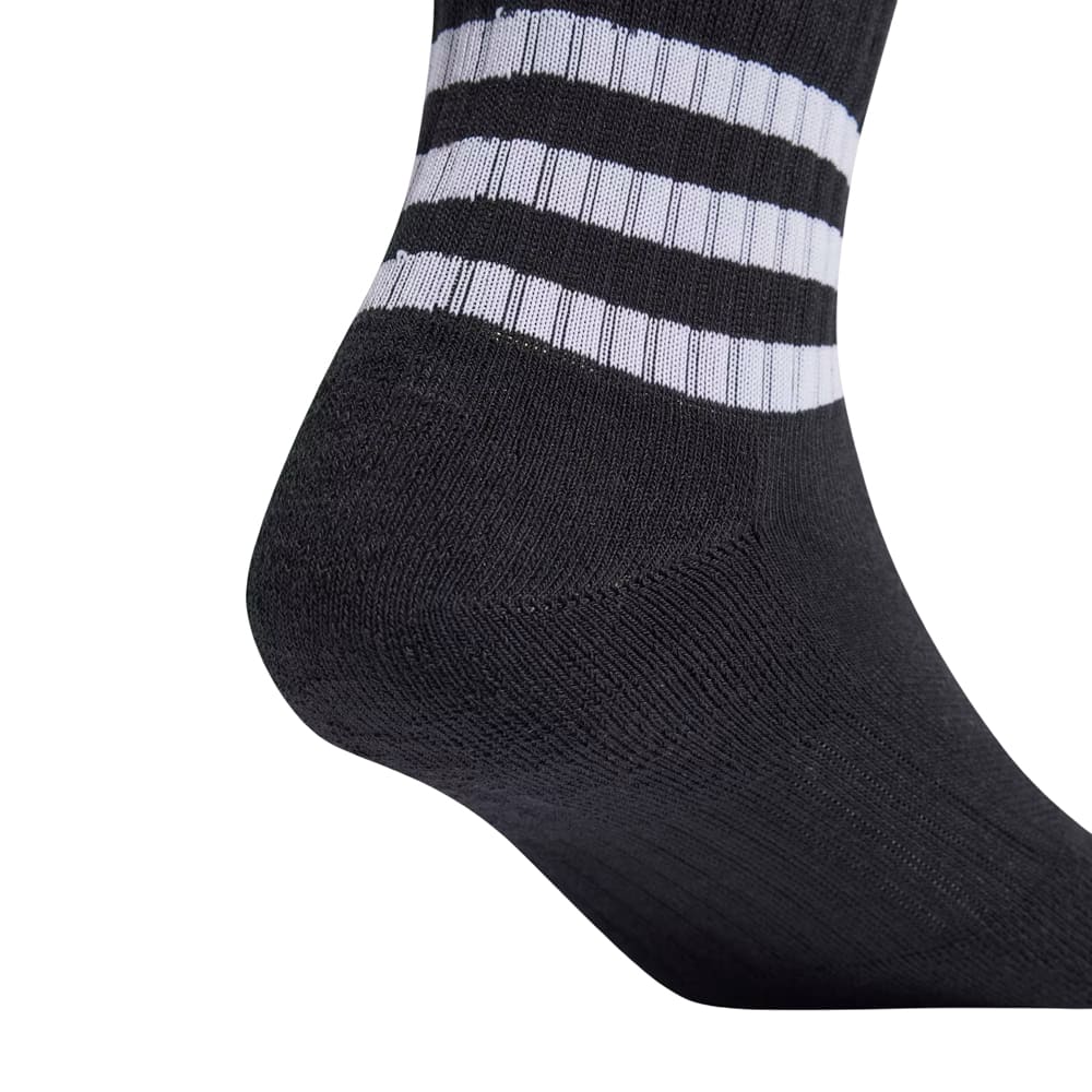 Calcetas Adidas Unisex 3S Crew Sportwear Mid 3 pack Negro
